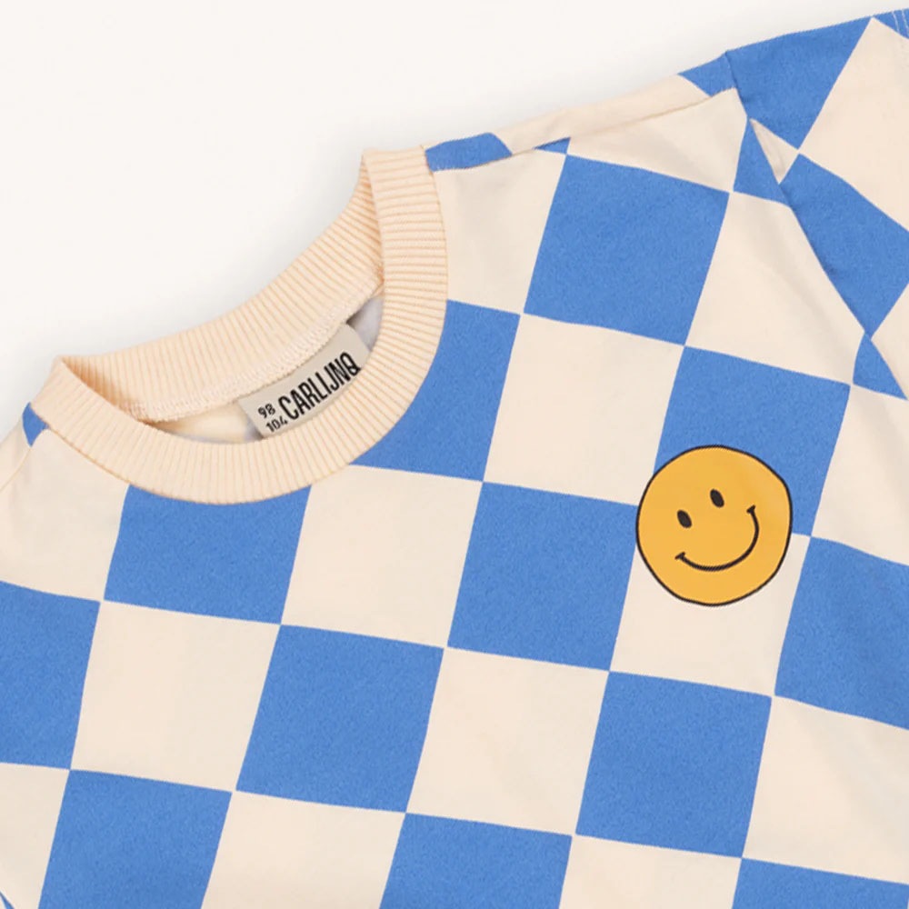 Tシャツ ベビー キッズ CarlijnQ Diamond crewneck 総柄 ダイヤモンド 半袖 カーラインク DMD081