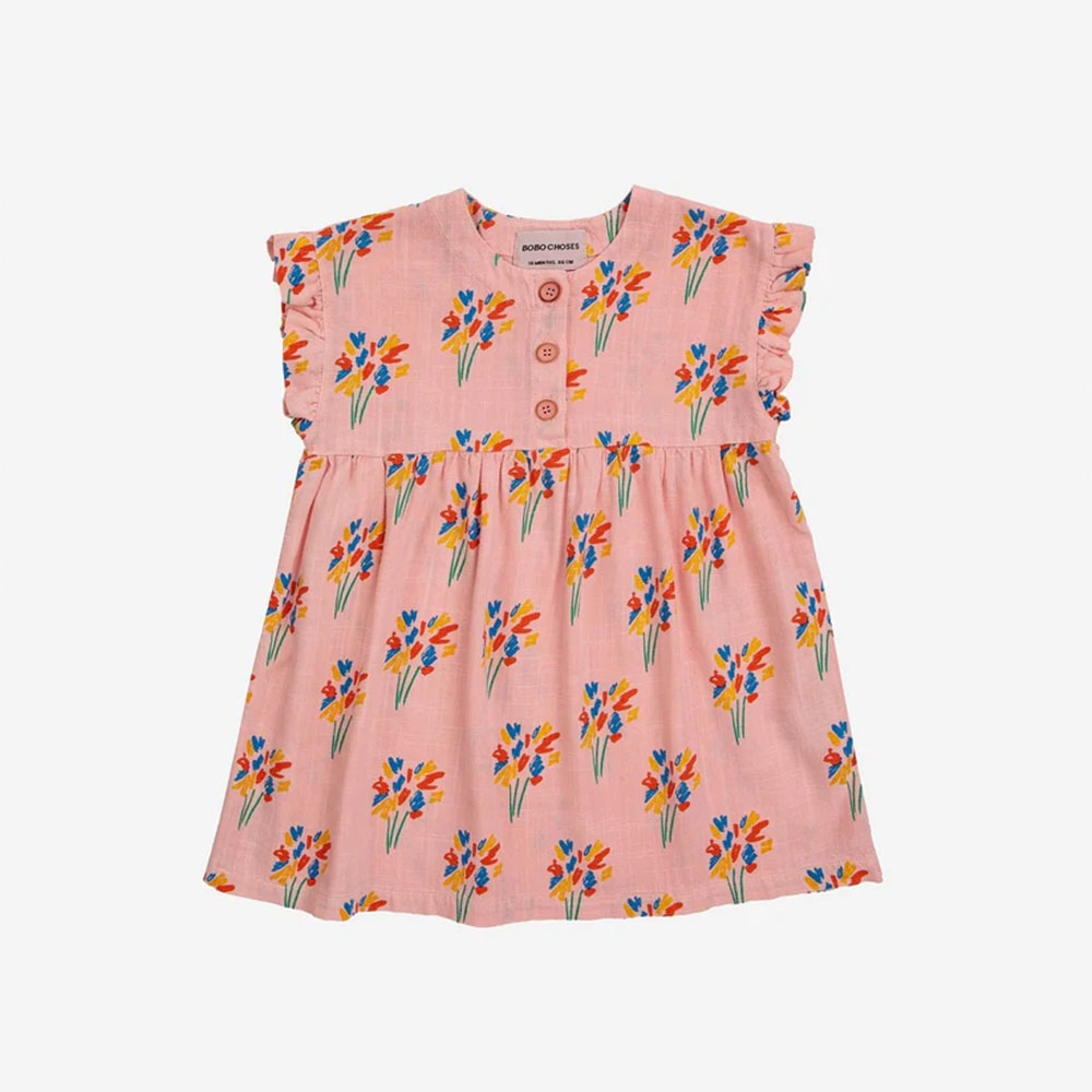 BOBO CHOSES/Baby Fireworks all over woven Dresses