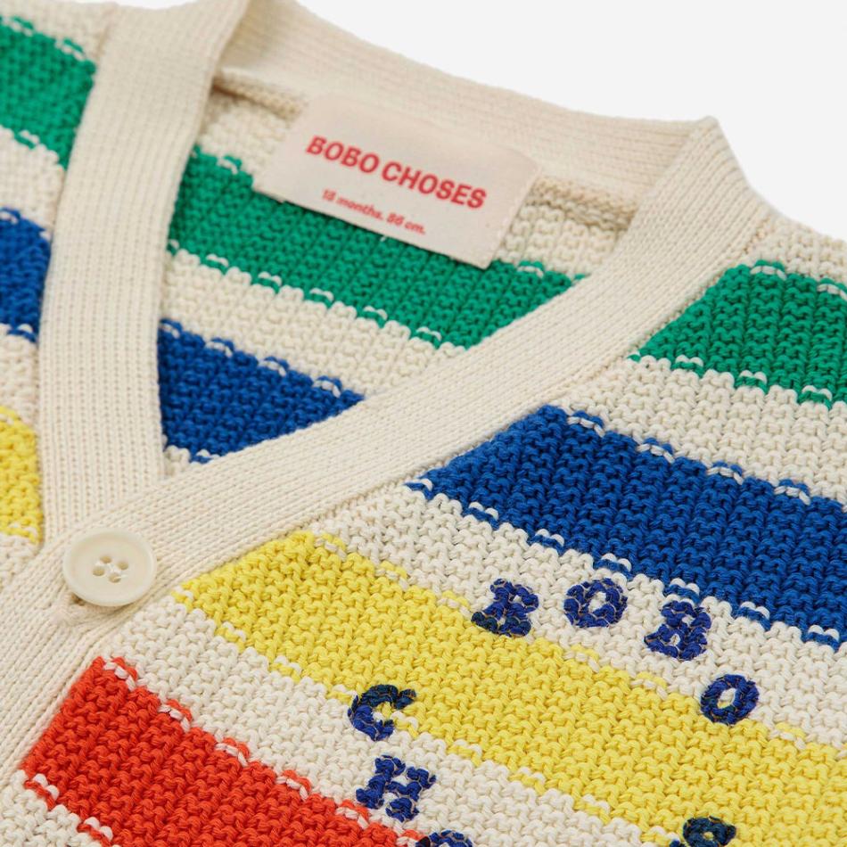 BOBO CHOSES/Baby Multicolor stripes Cardigans