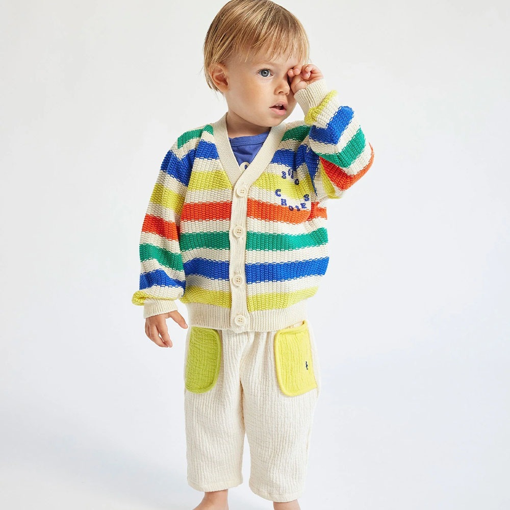 BOBO CHOSES/Baby Multicolor stripes Cardigans