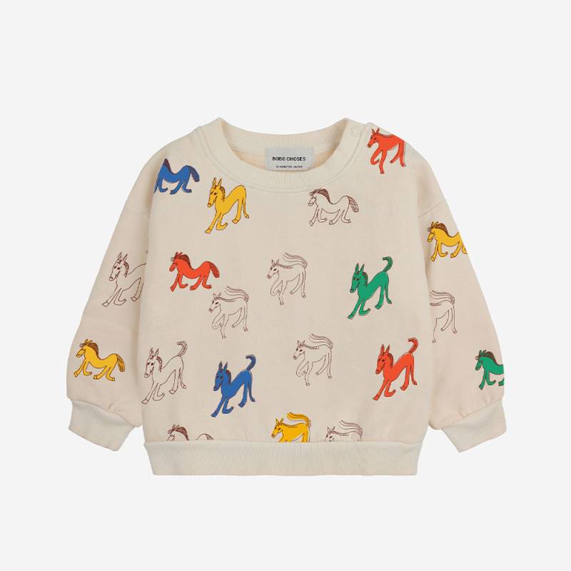BOBO CHOSES/Baby Wonder Horse all over sweatshirt