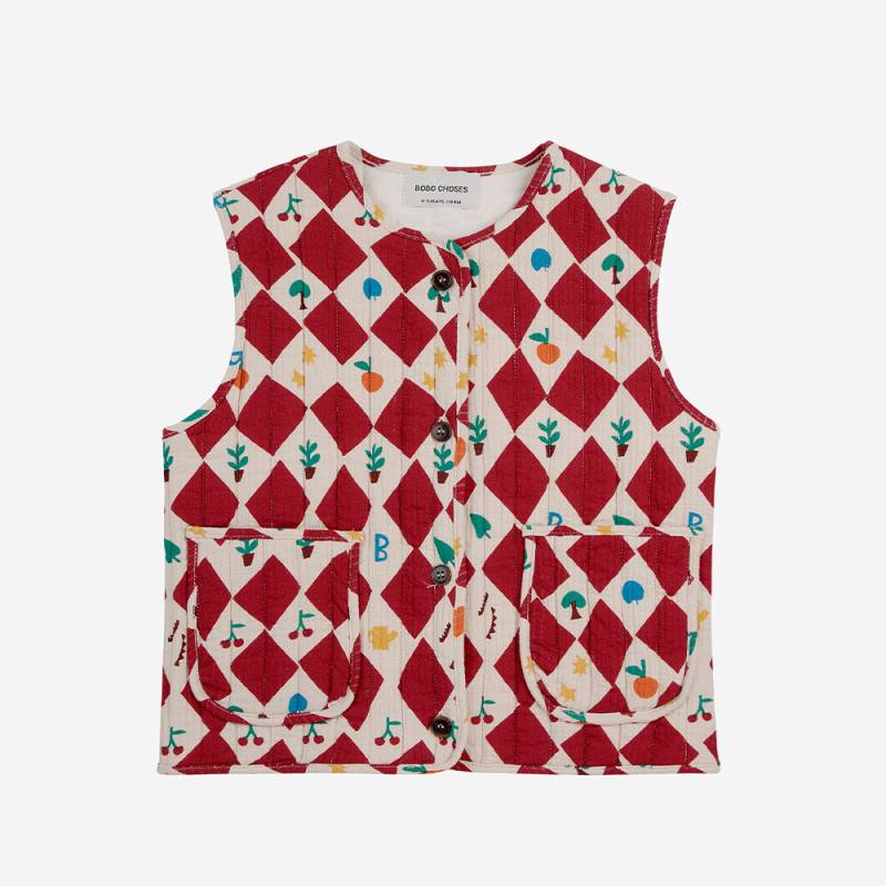 ベスト ボボ・ショーズ ベビー Harlequin all over quilted vest 98-110cm Bobo Choses