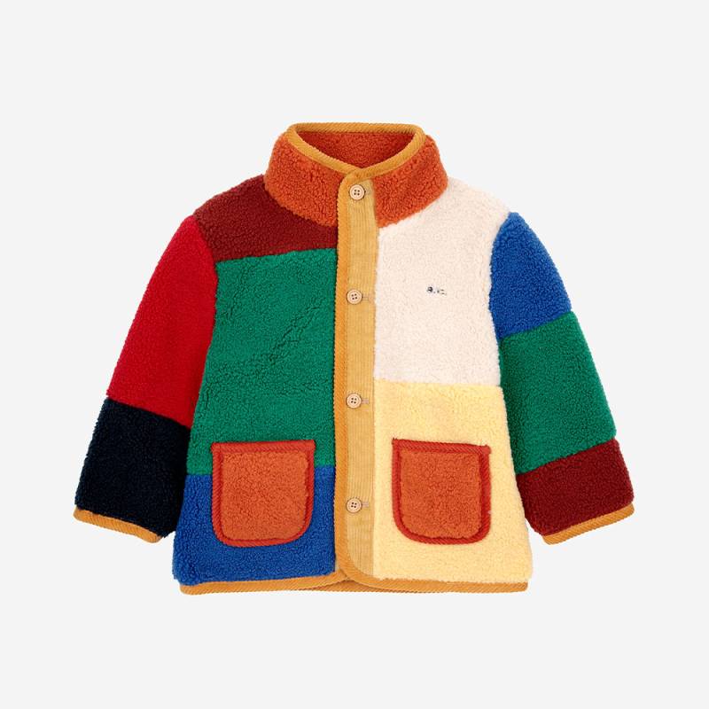 ジャケット ボボ・ショーズ ベビー Baby color block sheepskin jacket 70-95cm Bobo Choses