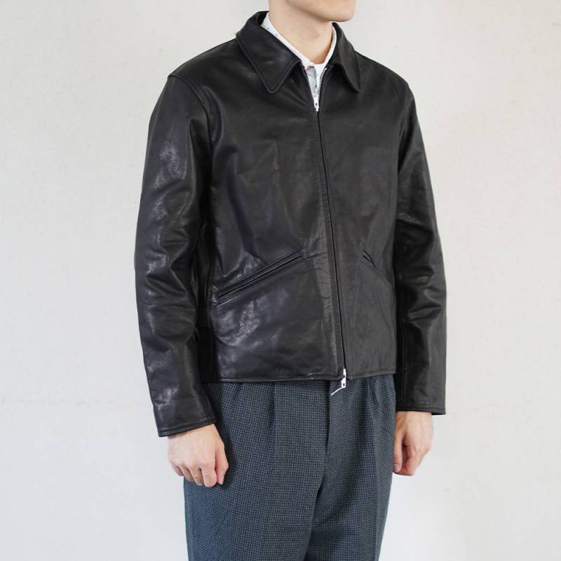 【26AW予約26年11月中旬ごろ入荷】CARLTON JAMES GROSE HORSE LEATHER ライダース レザージャケット 革ジャン  カールトン ジェームスグロース  ホースレザー  馬革   