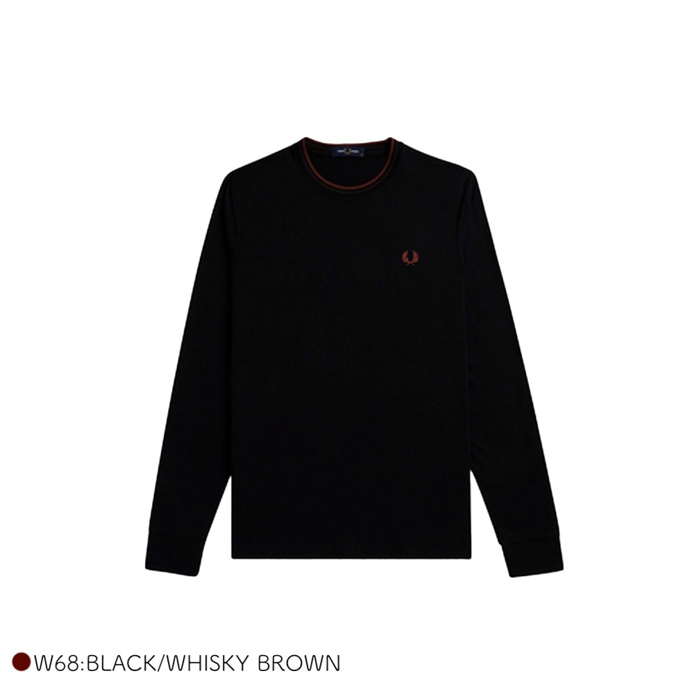ロングTシャツ フレッドペリー クルーネック 長袖 M9602 TWIN