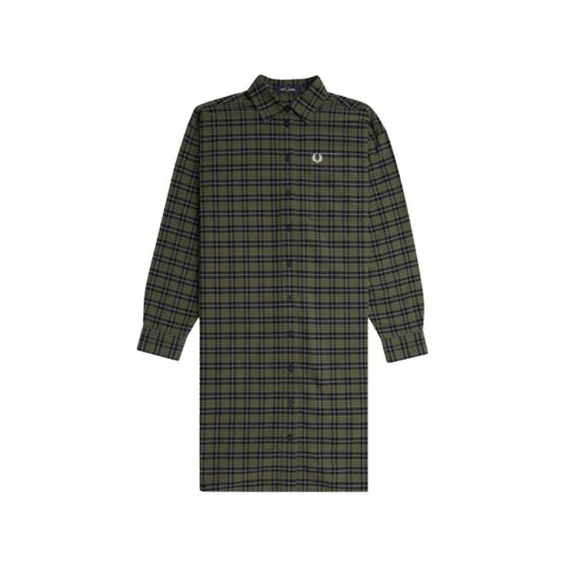 フレッドペリー チェック シャツ ワンピース  長袖  CHECK OXFORD SHIRT DRESS D8161 FRED PERRY 