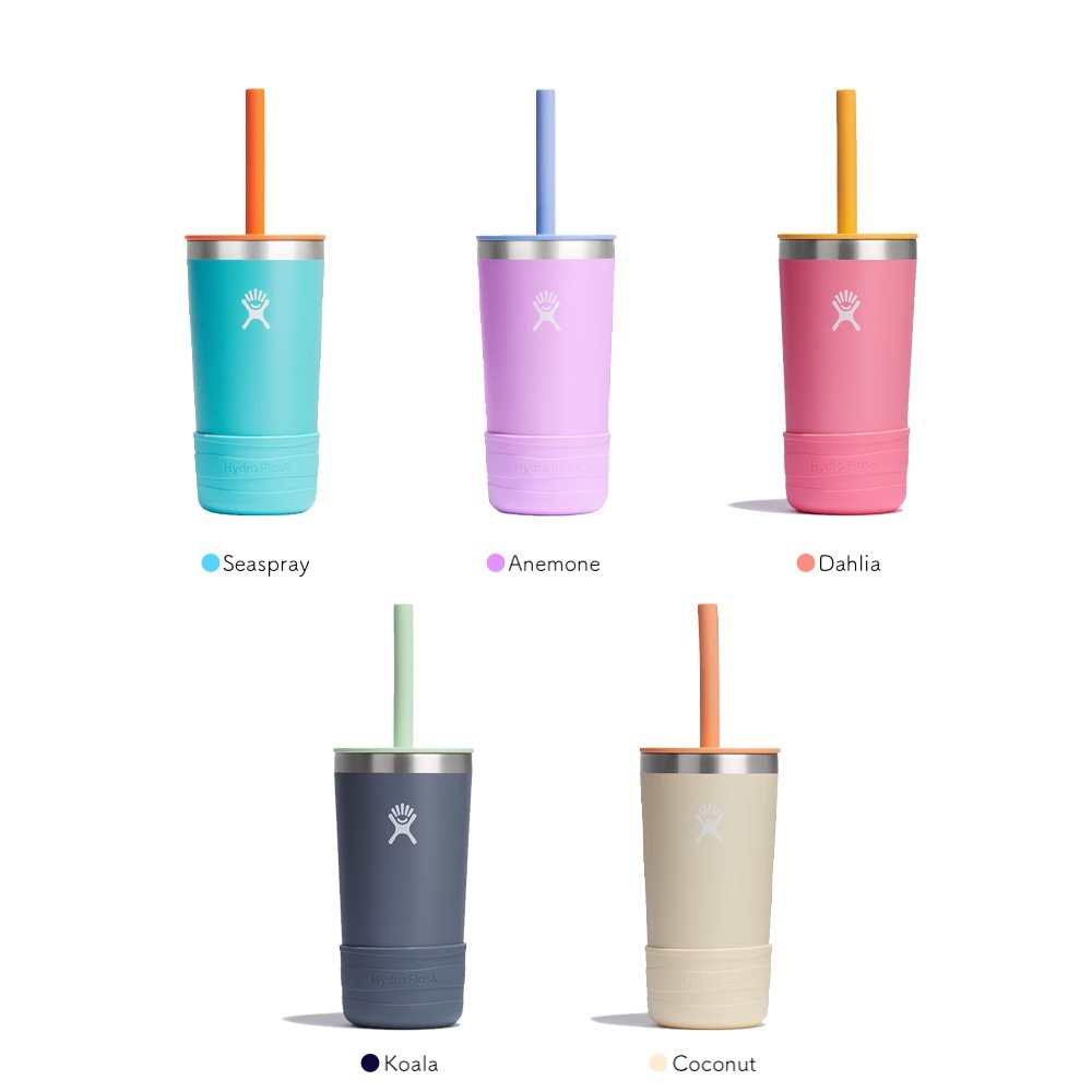 ストロー付きタンブラー ハイドロフラスク ステンレス キッズ  魔法瓶 真空断熱 Hydro Flask 12oz Tumbler KIDS With Straw Lid