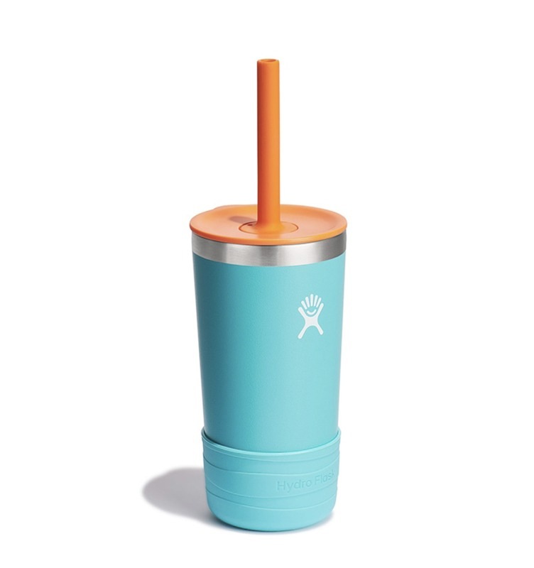 ストロー付きタンブラー ハイドロフラスク ステンレス キッズ  魔法瓶 真空断熱 Hydro Flask 12oz Tumbler KIDS With Straw Lid