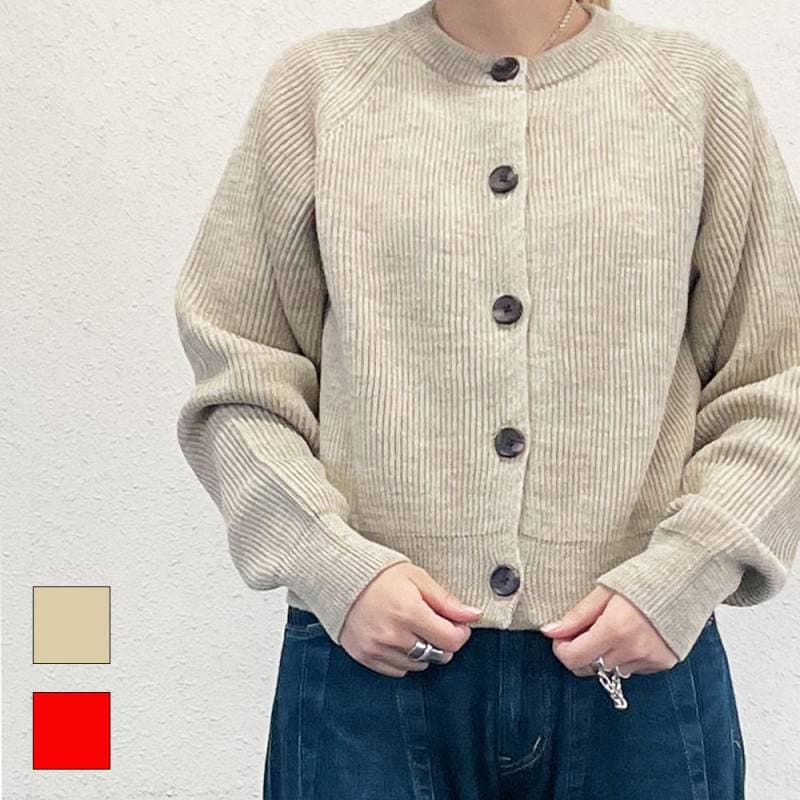 カーディガン ヴァンソンエミレイユ バンソンエミレイユ クルーネック VINCENT ET MIREILLE CREW NECK CAARDIGAN (vm242wa13022)