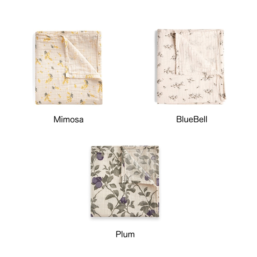 ガルボアンドフレンズ garbo&friends Muslin Swaddle Blanket ブランケット ガーゼ  オーガニックコットン おくるみ  出産祝い 2pcs 3pcs  