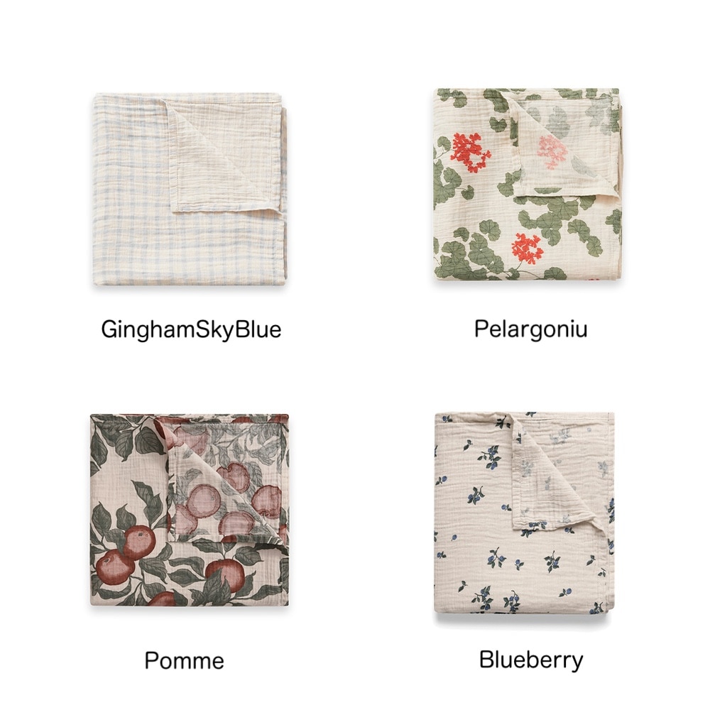 ガルボアンドフレンズ garbo&friends Muslin Swaddle Blanket ブランケット ガーゼ  オーガニックコットン おくるみ  出産祝い 2pcs 3pcs  