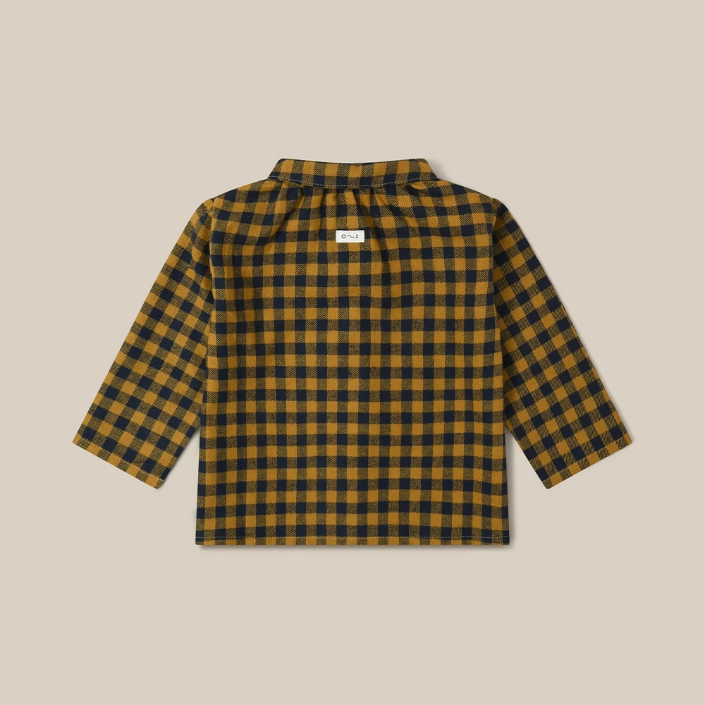 シャツ ブラウス ギンガムチェック キッズ オーガニックズー Organic Zoo Blueberry Gingham Shirt 15BBGHS