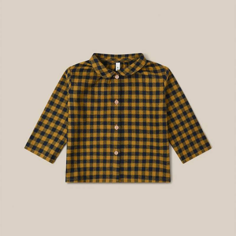 シャツ ブラウス ギンガムチェック キッズ オーガニックズー Organic Zoo Blueberry Gingham Shirt 15BBGHS