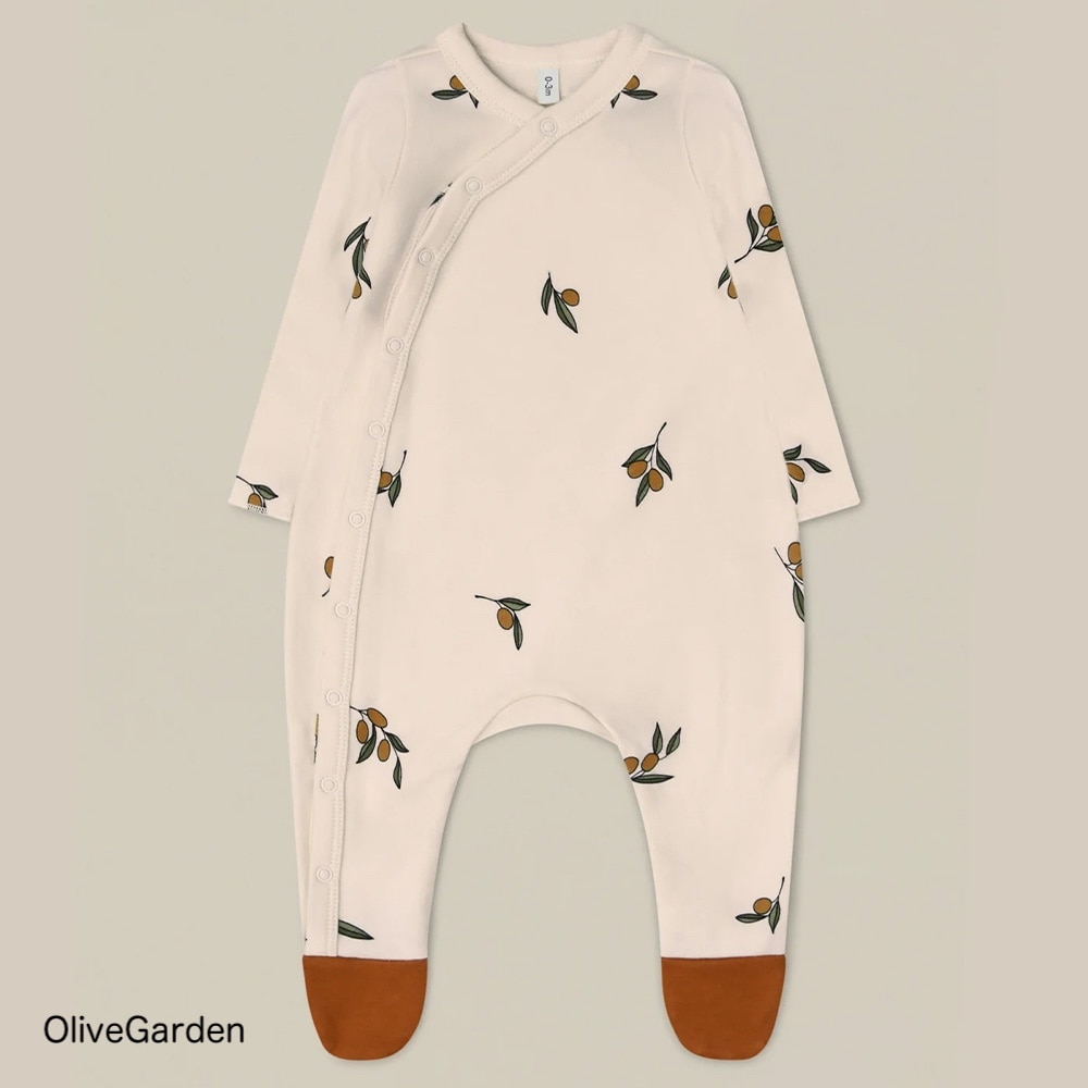 ロンパース キッズ ベビー オーガニックズー Organic Zoo Olive