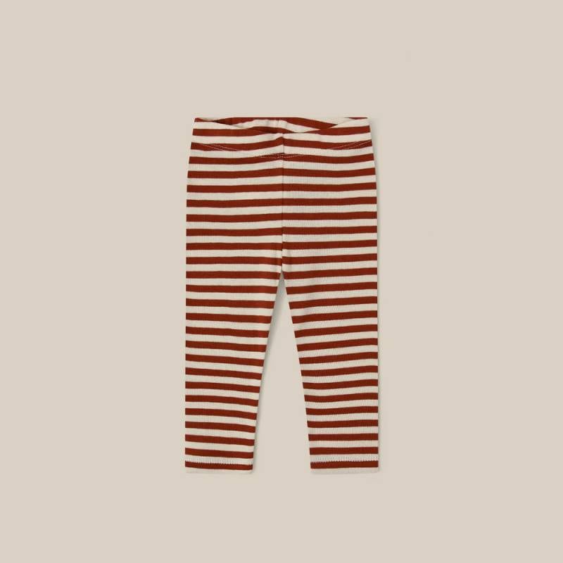 レギンス キッズ ベビー オーガニックズー ストライプ Organic Zoo Paprika Stripes Leggings 15LLPST