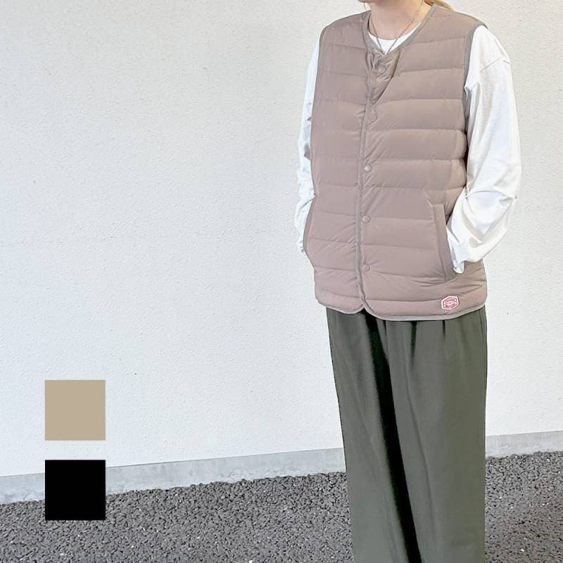 ダウンベスト ヴァンソンエミレイユ VINCENT ET MIREILLE インナーダウン スリムフィット 防寒 軽量 秋冬 アウター VM242SD26040