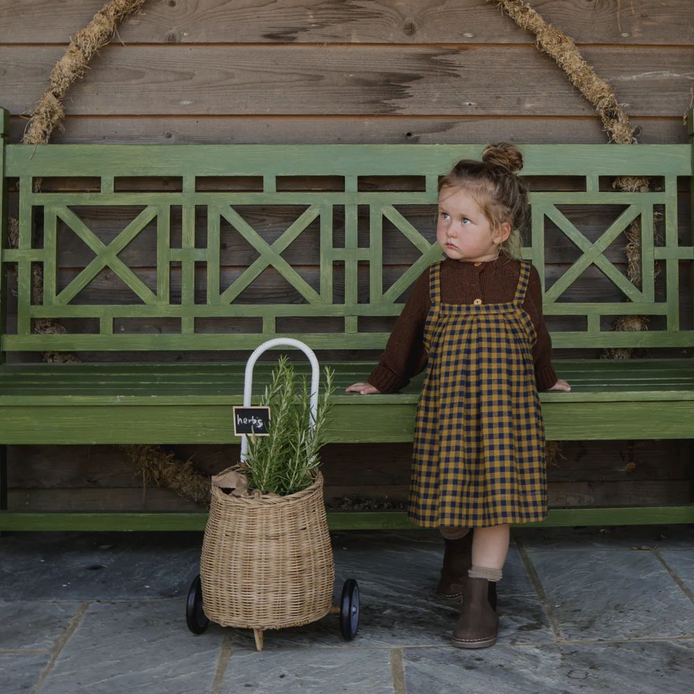 カーディガン  キッズ  ベビー オーガニックズー  Organic Zoo Soil / Oatmeal Boxy Wool Cardigan SBWCARD OBWCARD