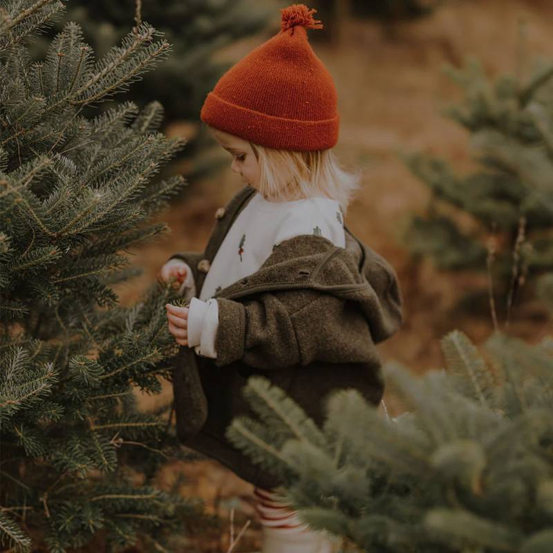 ニット帽 ベビー オーガニックズー タッセル Organic Zoo Paprika / Forest Beanie PPOMHAT PEPOMHAT