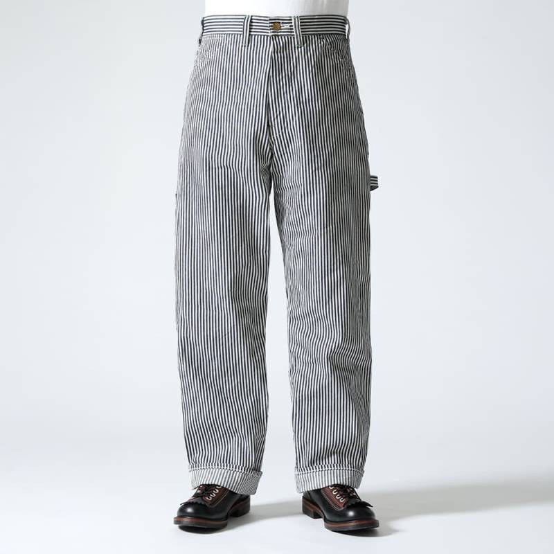 【26AW予約11月下旬まで納品予定】ヒッコリーストライプワークパンツ シュガーケーン SUGAR CANE Lot No. SC42496 11oz. HICKORY STRIPE WORK PANTS ペインター