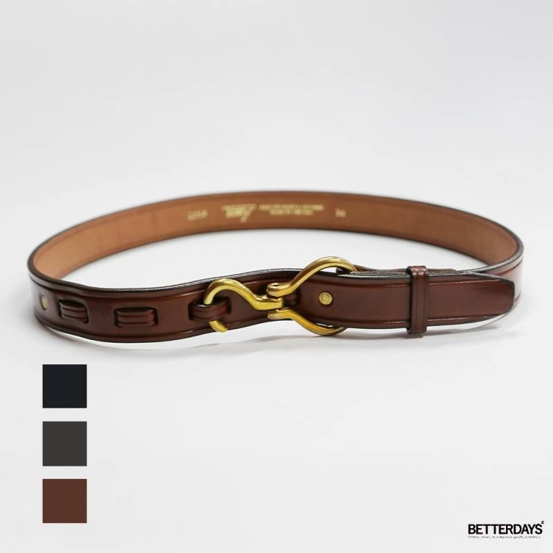【26AW 一部予約】ベルト   TORY LEATHER 1 1/4 BRIDLE LEATHER HOOF PICK BELT トリーレザー フーフピック ブライドルレザーベルト 本革 