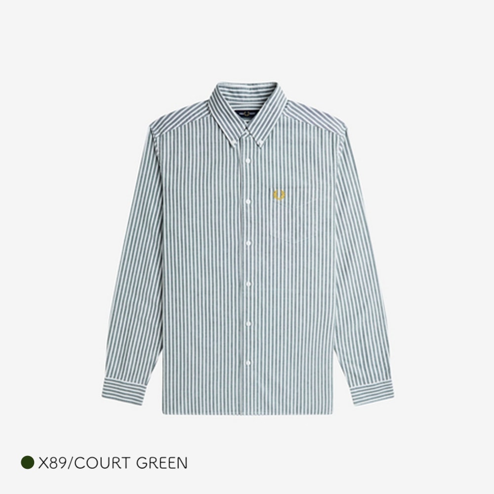 フレッドペリー シャツ メンズ ストライプ オックスフォードシャツ FRED PERRY STRIPE OXFORD SHIRT 【国内正規品】M6574