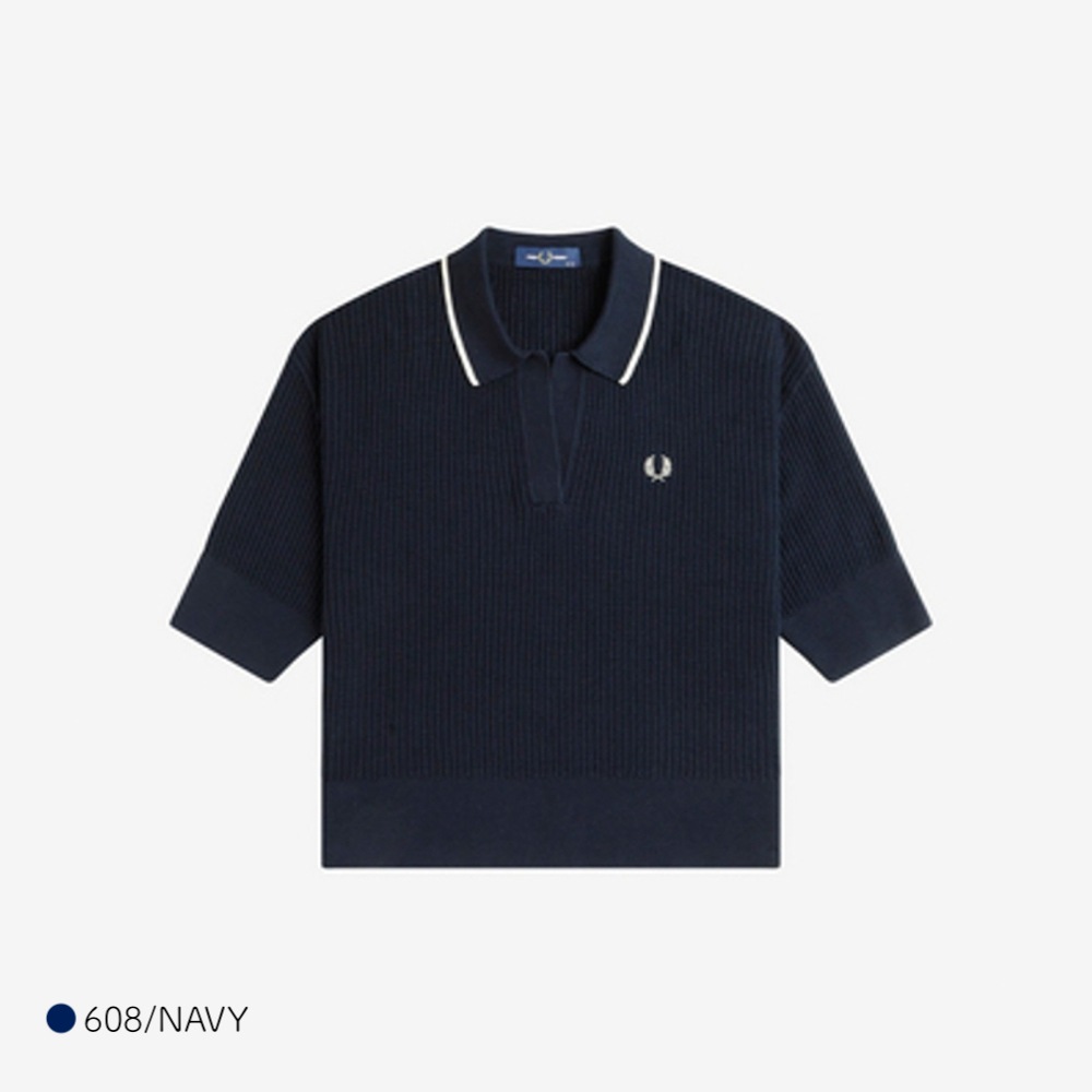 フレッドペリー ニット シャツ レディース 半袖 FRED PERRY OPEN-COLLAR MESH KNIT SHIRT 【国内正規品】K9114