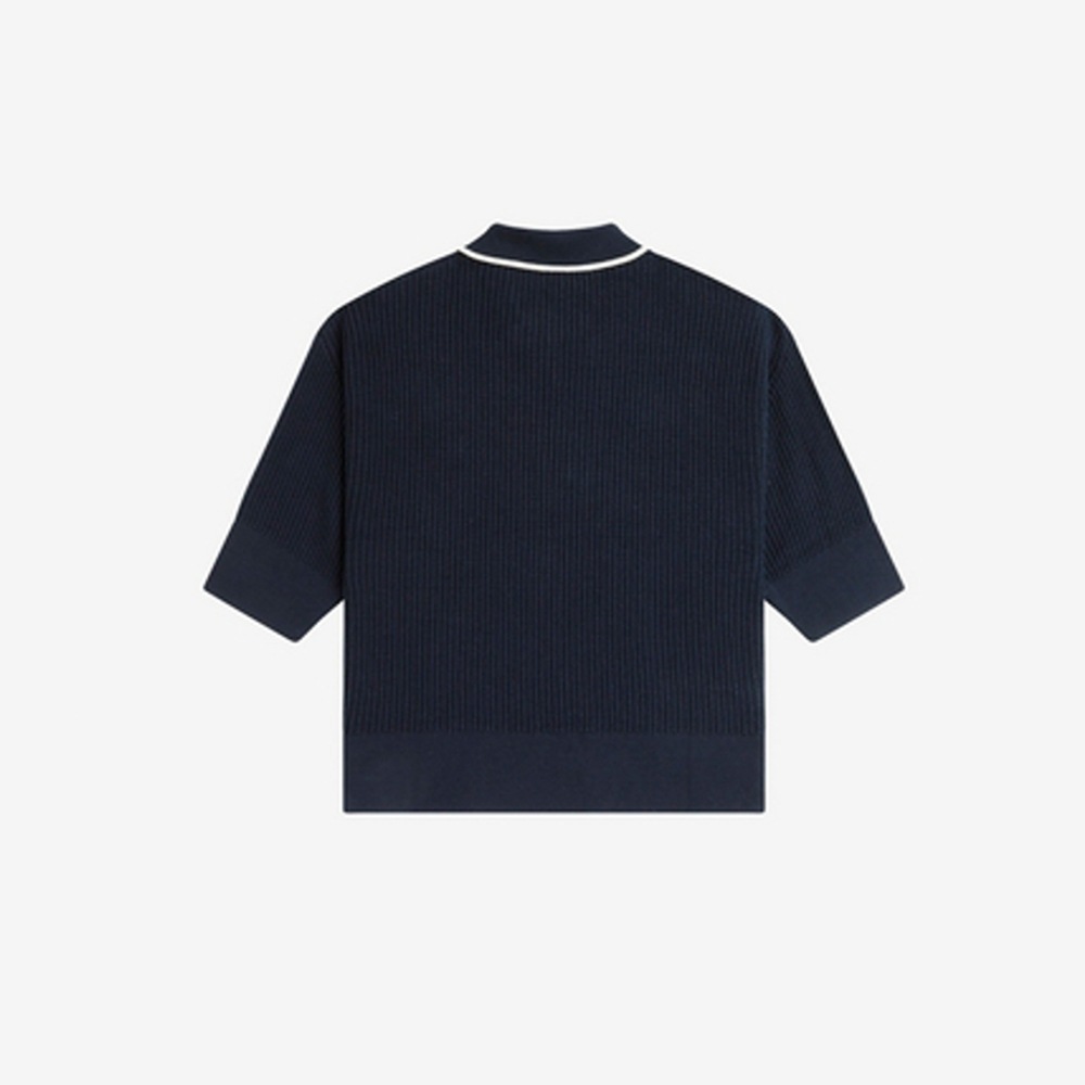 フレッドペリー ニット シャツ レディース 半袖 FRED PERRY OPEN-COLLAR MESH KNIT SHIRT 【国内正規品】K9114