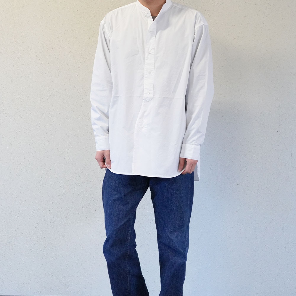 バンドカラー シャツ ユニセックス ロイヤルネイビー ノーカラー BANDCOLLAR SHIRTS ROYAL NAVY 【国内正規品】RN99SWBS88