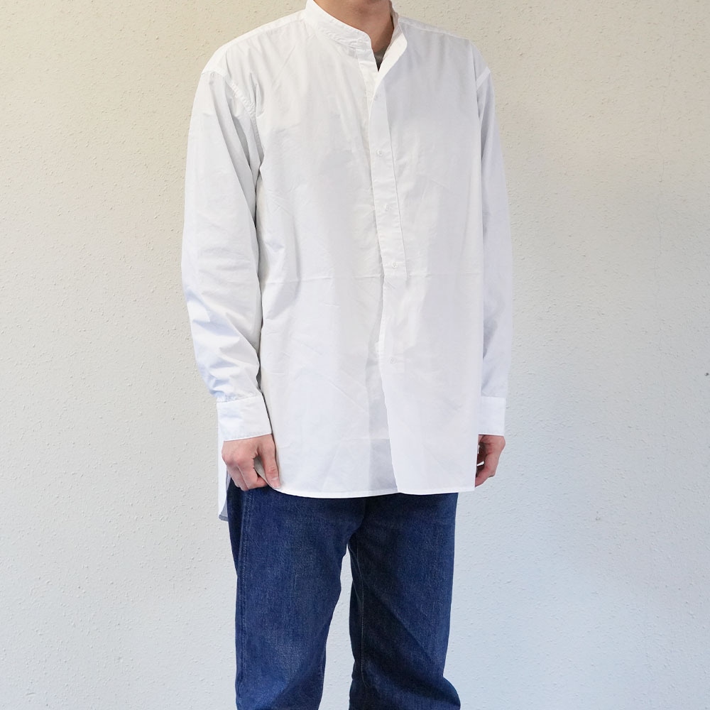 バンドカラー シャツ ユニセックス ロイヤルネイビー ノーカラー BANDCOLLAR SHIRTS ROYAL NAVY 【国内正規品】RN99SWBS88