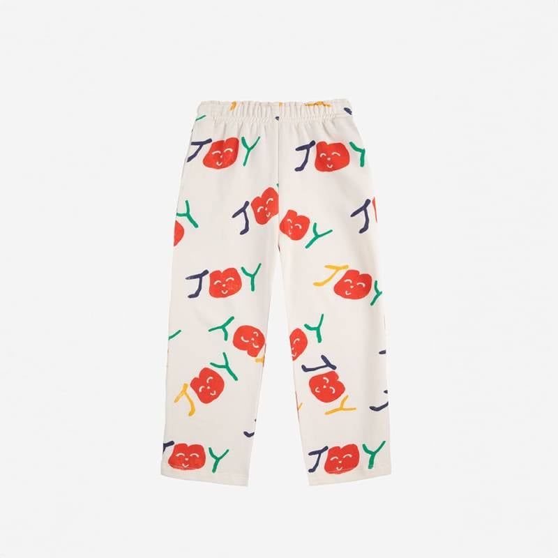 スウェットパンツ キッズ ベビー ボボ・ショーズ ジョギングパンツ 総柄 SMILING ALL OVER JOGGING PANTS【国内正規品】 Bobo Choses B125AC080