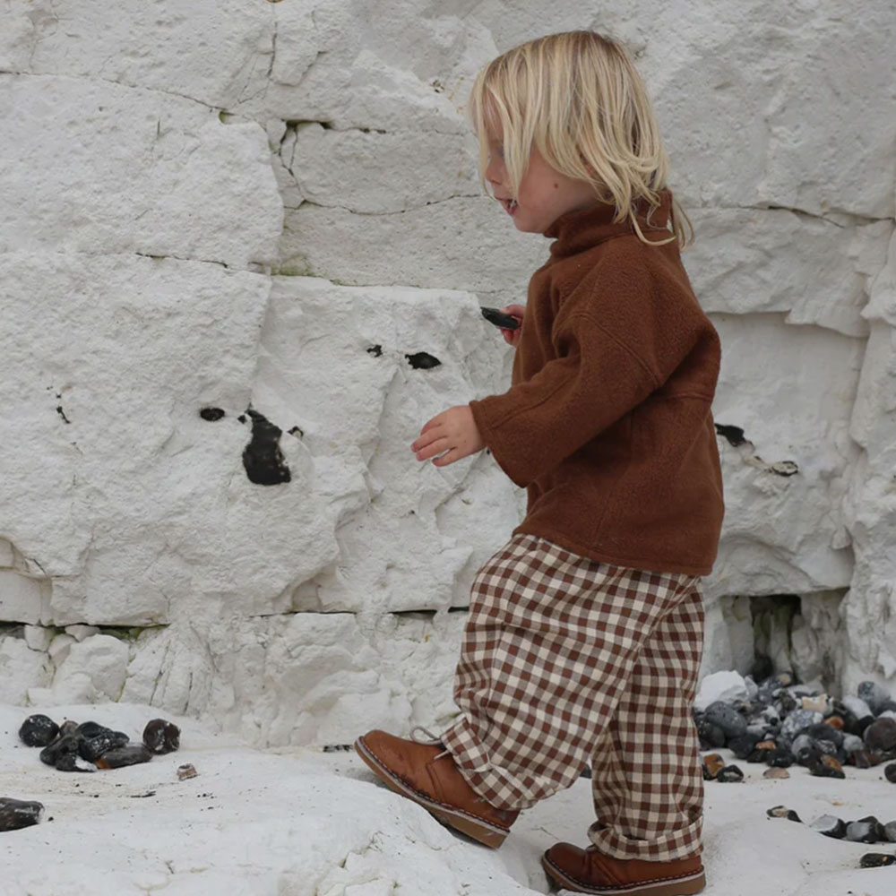 ボトムス organic zoo Gingham Traveller Pants 1-2y Organic Zoo】Gingham Traveller Pants【6-12か月/1-2歳/2-3歳/3