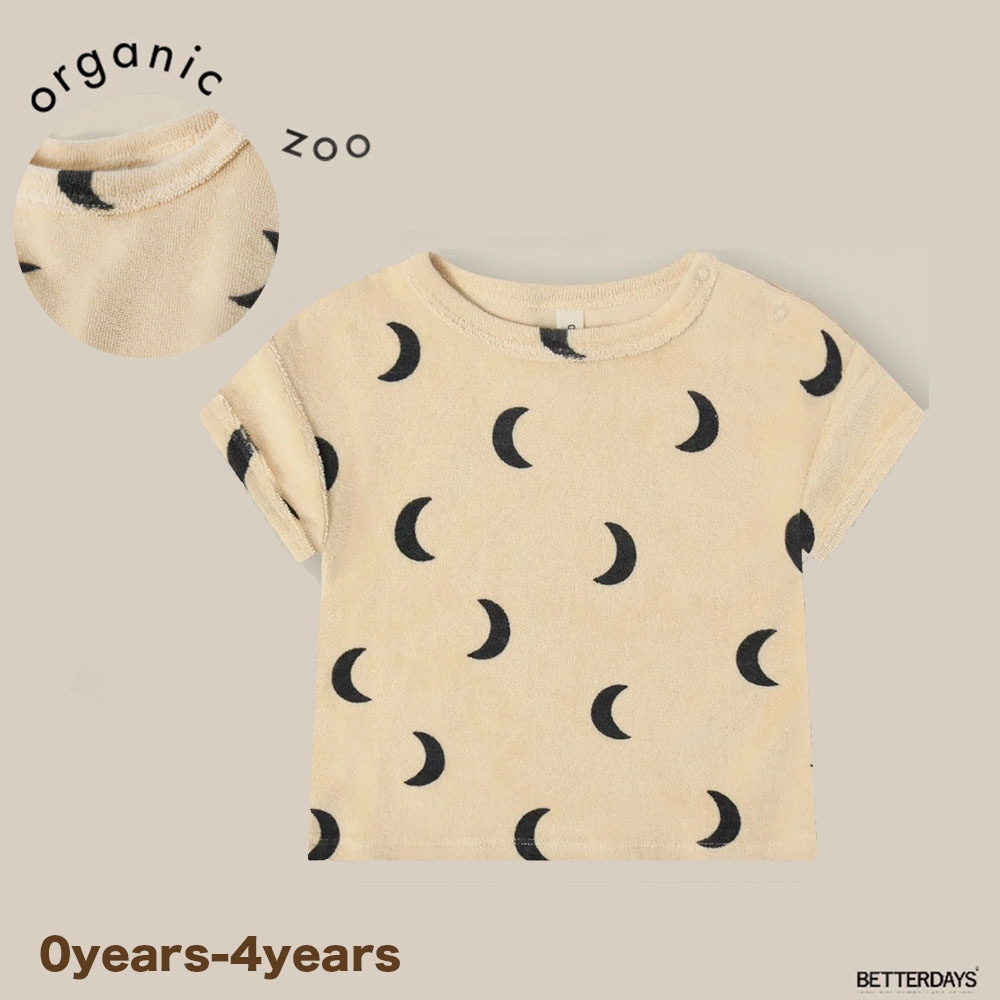 Tシャツ キッズ ベビー オーガニックズー Organic Zoo Pebble Midnight Terry Boxy T-shirt【国内正規品】 14sotpmoz