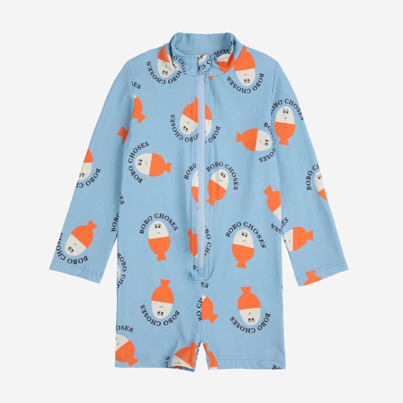 スイムスーツ ラッシュガード 水着 ベビー キッズ ボボ・ショーズ 総柄 Morning Egg all over swim overall【国内正規品】 Bobo Choses B125AB103 B125AC122
