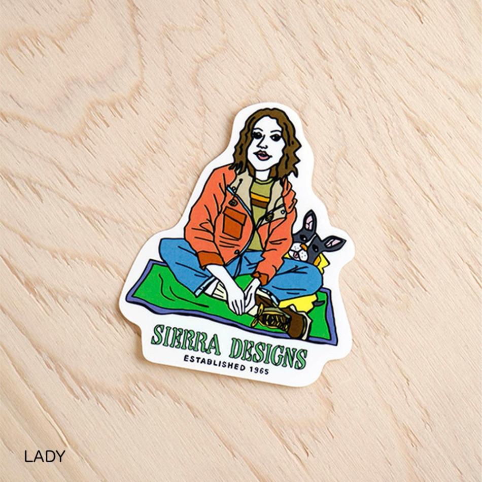 ステッカー シール シエラデザインズ ウシオダヒロアキ POP STICKER SIERRA DESIGNS 【国内正規品】