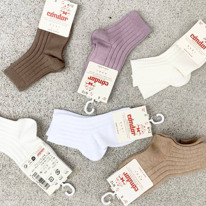 ソックス 靴下 コンドル Condor  Basic Rib Short socks  リブ ショートソックス ベビー キッズ 英国王女着用商品 【国内正規品】 2016-4