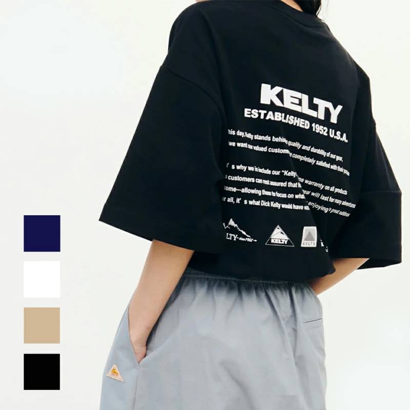 Tシャツ ケルティ ユニセックス バックヒストリーロゴS/STシャツ KELTY  Back history logo S/S T-shirt【国内正規品】 KE25113018