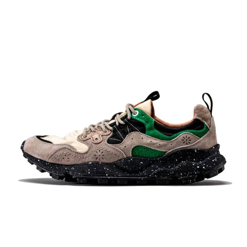 スニーカー ユニセックス ヤマノ3 フラワーマウンテン FLOWER MOUNTAIN YAMANO3 Beige/Green 【国内正規品】FM63093