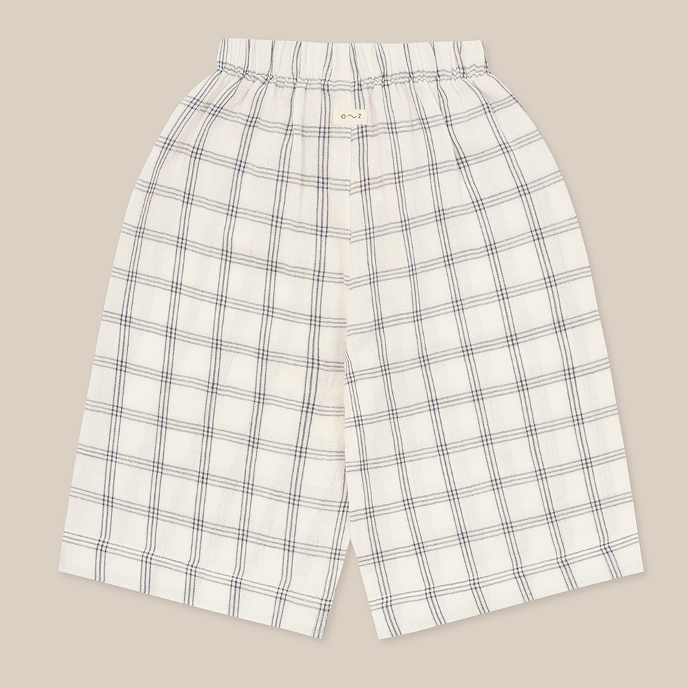 パンツ ズボン  キッズ  ベビー オーガニックズー  Organic Zoo Navy Window Check Wide Leg Pants【国内正規品】 16nwcwl