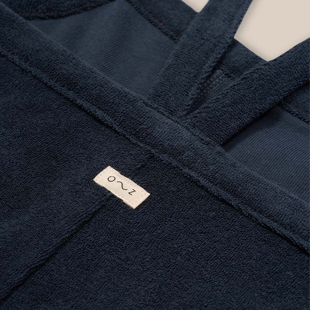 サロペット キッズ  ベビー オーガニックズー Organic Zoo Navy Terry Cropped Dungarees【国内正規品】 16cdnoz