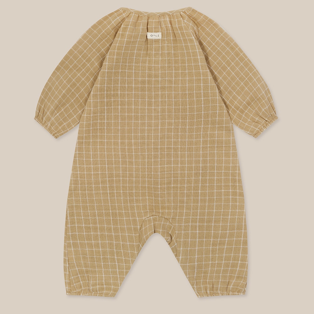 ワンジー ベビー オーガニックズー Organic Zoo Grid Check Onesie