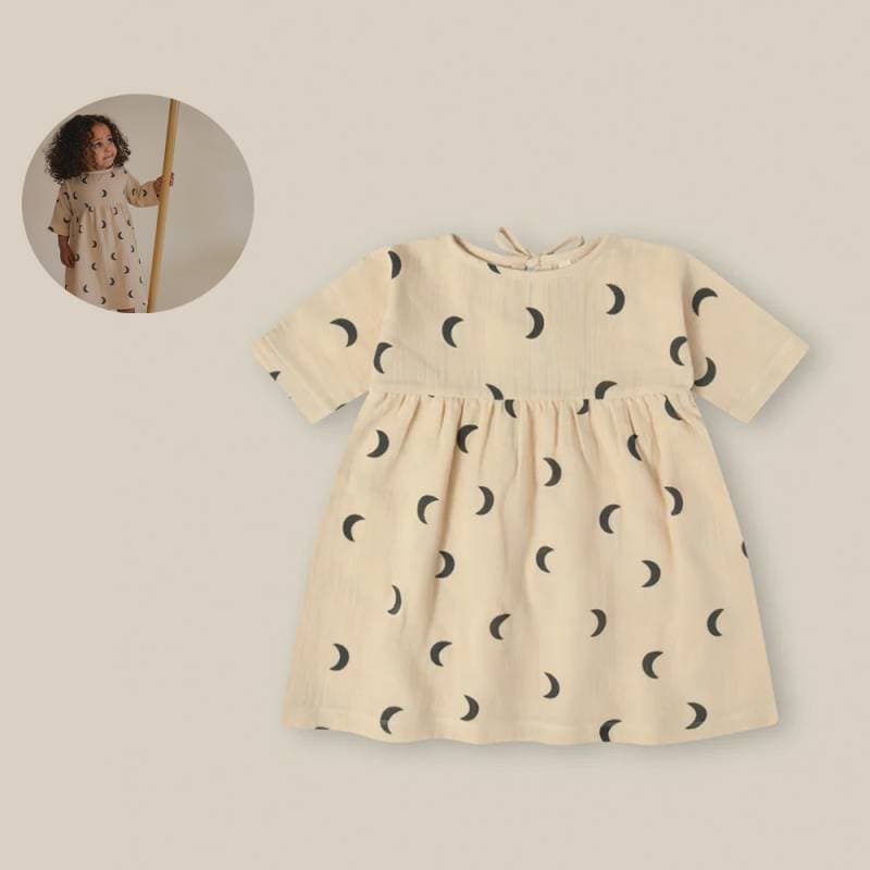 ワンピース ベビー オーガニックズー Organic Zoo Pebble Midnight Bella Dress 【国内正規品】14pmdoz