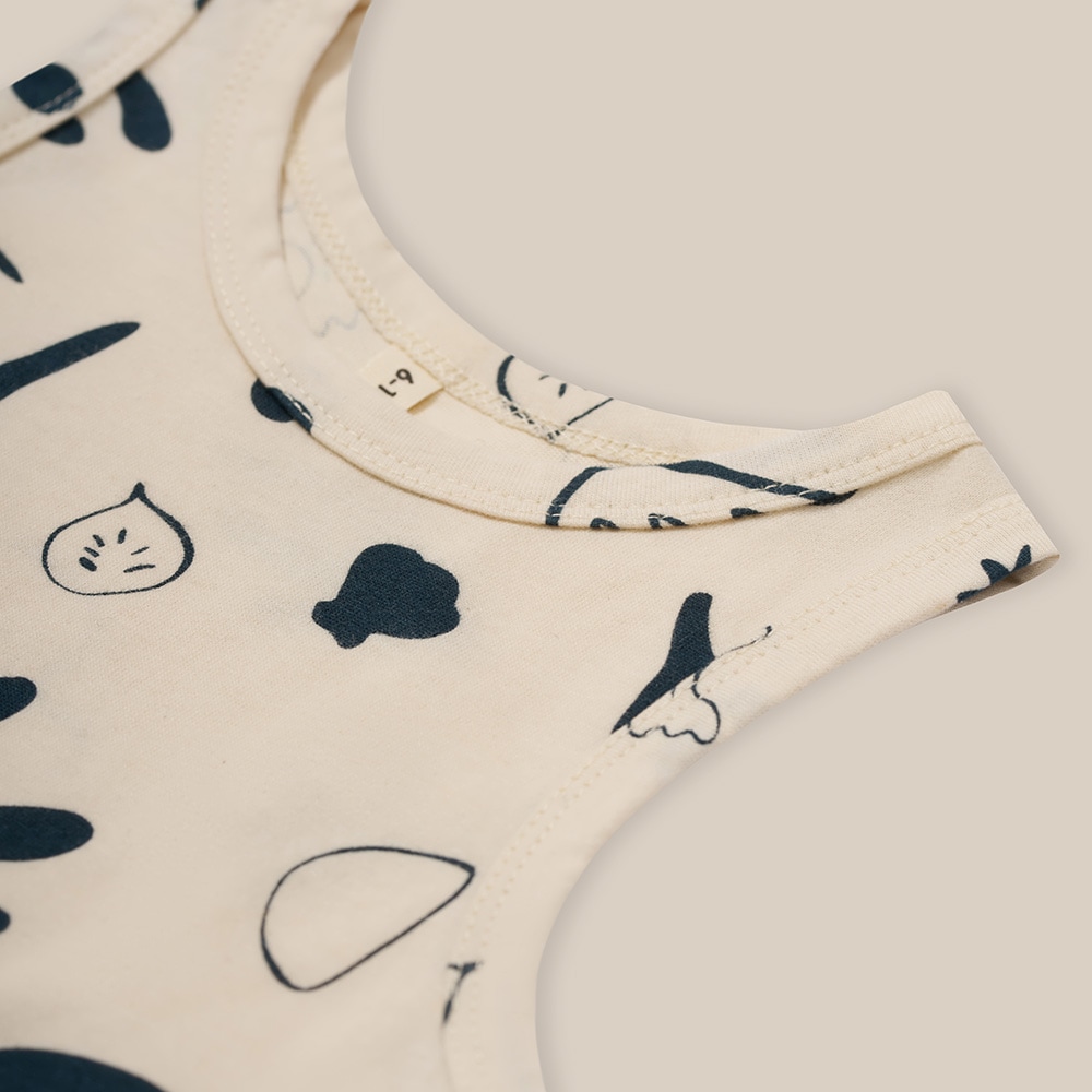 タンクトップ キッズ  ベビー オーガニックズー  Organic Zoo Capri Undyed Cotton Vest【国内正規品】 16cvoz