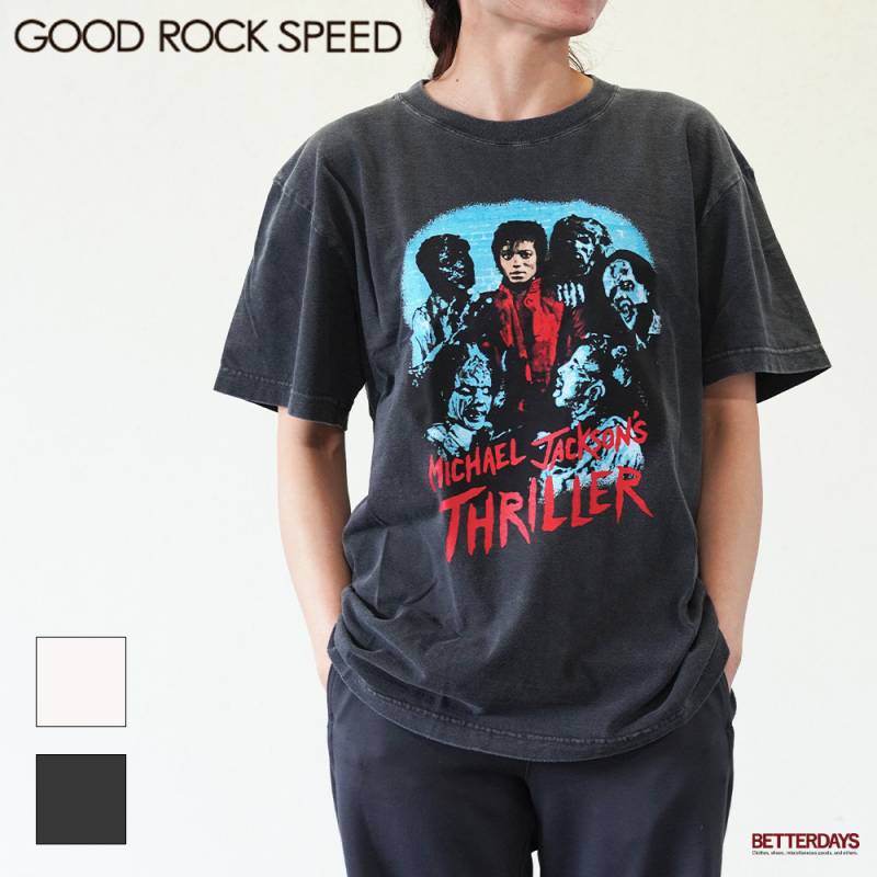 Tシャツ  ユニセックス バンT マイケルジャクソン グッドロックスピード MICHAEL JACKSON PHOTO TEE GOOD ROCK SPEED【国内正規品】25MJK002W