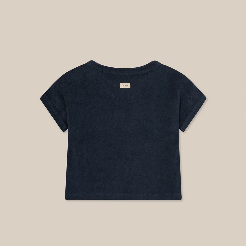 Tシャツ キッズ  ベビー オーガニックズー  Organic Zoo Navy Terry Boxy T-Shirt【国内正規品】 16sotnoz