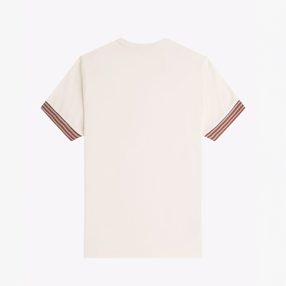 フレッドペリー Tシャツ メンズ 半袖 FRED PERRY Striped Cuff T-Shirt 【国内正規品】M7707