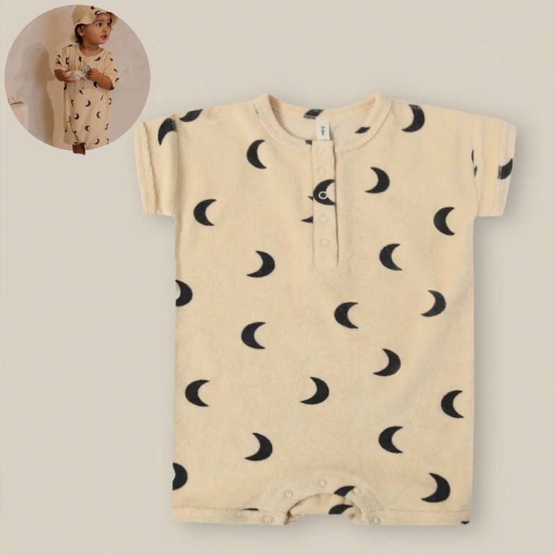 ロンパース キッズ  ベビー オーガニックズー Organic Zoo Pebble Midnight Terry Beach Romper【国内正規品】brpmoz 