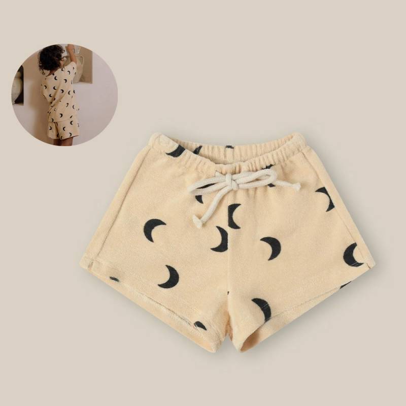 ショーツ ズボン キッズ ベビー オーガニックズー Organic Zoo Honey Midnight Terry Rope Shorts 【国内正規品】12rswoz