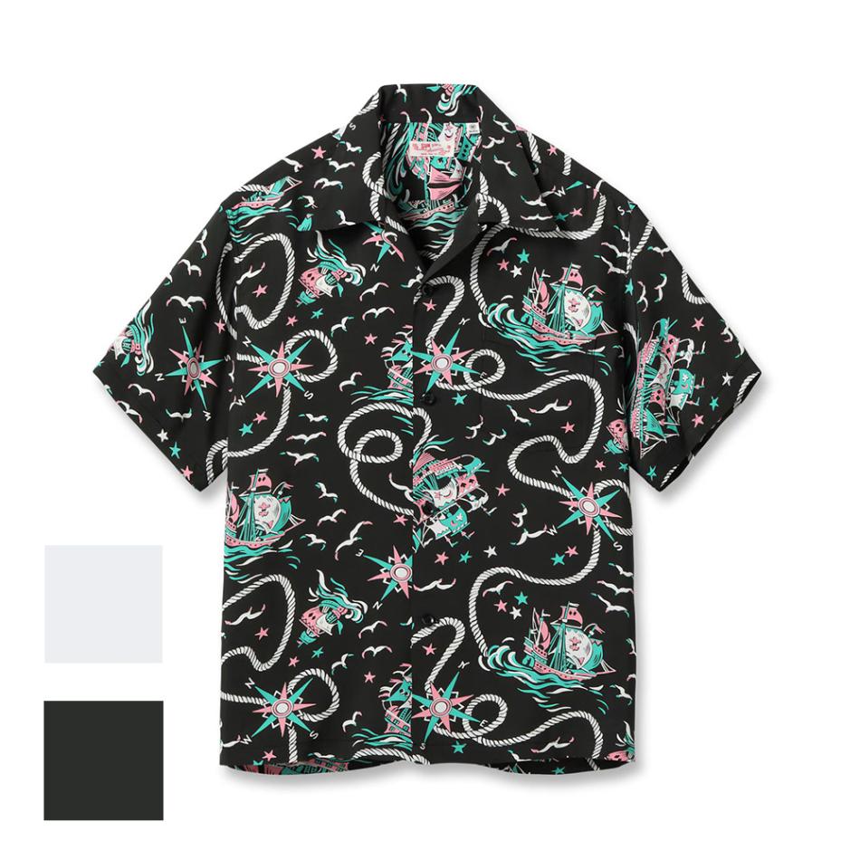 アロハシャツ メンズ サンサーフ SUN SURF Lot No. SS39429 / RAYON HAWAIIAN SHIRT “AGE OF DISCOVERY”
