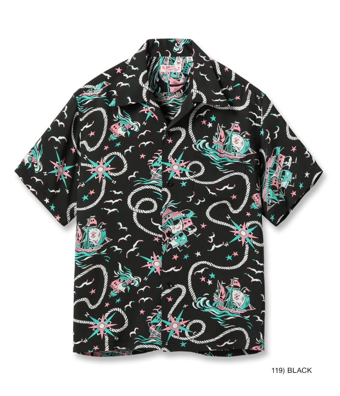 アロハシャツ メンズ サンサーフ SUN SURF Lot No. SS39429 / RAYON HAWAIIAN SHIRT “AGE OF DISCOVERY”
