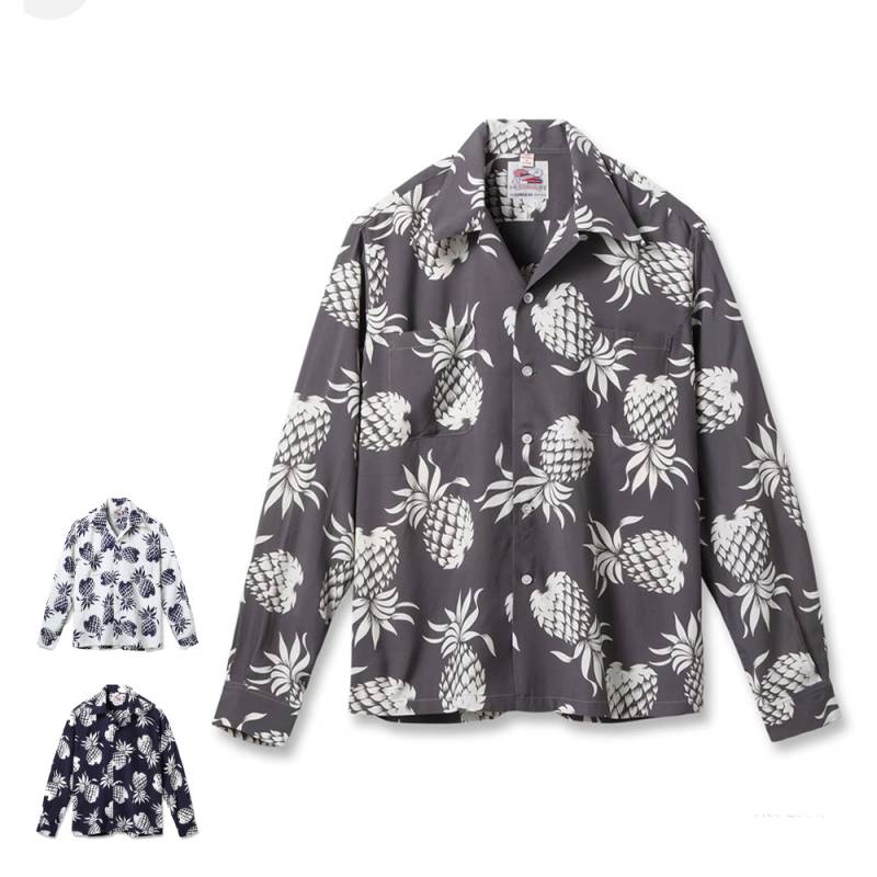 【2026年春夏入荷予定】 アロハシャツ メンズ サンサーフ スペシャルエディション 長袖 Lot No. DK26793 / DUKE KAHANAMOKU SPECIAL EDITION “DUKE'S PINEAPPLE” (LONG SLEEVE) SUN SURF